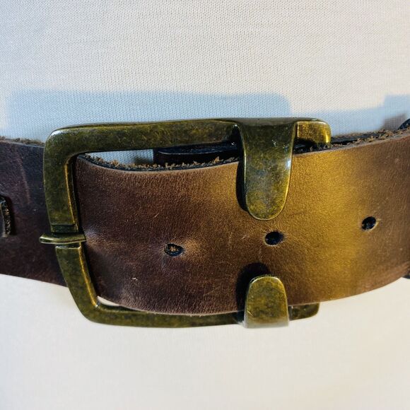 Marc Bernstein Handcrafted Brown Leather Belt M main image 13